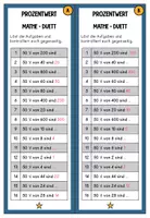 Vorschau - Stationenlernen - Prozentwert im Kopf berechnen Mathe-Duett/Tandem/Rechen-Duo - Seite 3