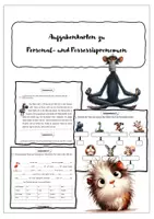 Vorschau - Arbeitsblätter - Übungskartei: Personal- und Possessivpronomen - Deckblatt