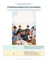 Vorschau - Stundenentwürfe - Praktikumsbericht Schreibheft (inkl. Erwartungshorizont) - Seite 1