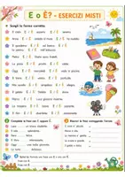 anteprima - Esercizi - Italiano classe 3 primaria – E o È, A o HA, Apostrofo e frase minima - Pagina 1