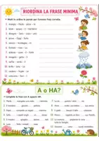 anteprima - Esercizi - Italiano classe 3 primaria – E o È, A o HA, Apostrofo e frase minima - Pagina 2