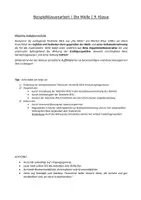 Vorschau - Arbeitsblätter - Klassenarbeit | Die Welle - Morton Rhue | Romananalyse (Ben beim Schulleiter) | MIT MUSTERLÖSUNG - Seite 1