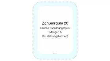 Vorschau - Stationenlernen - Mathe ZR 20 Freiarbeit - Deckblatt