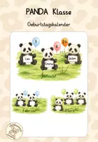 Vorschau - Bildkarten - Pandaklasse - Geburtstagskalender - Deckblatt