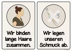 Vorschau - Arbeitsblätter - Regeln in der Schulküche – Arbeitsblatt, Poster (Ich- & Wir-Form) & Zuordnungsspiel - Seite 3