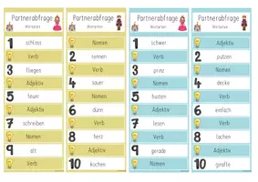 Vorschau - Spiele - Wortarten Partnerabfrage - Seite 3