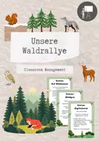 Vorschau - Stundenentwürfe - Waldrallye für Wandertag und Klassenfahrt! - Deckblatt