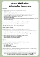 Vorschau - Stundenentwürfe - Waldrallye für Wandertag und Klassenfahrt! - Seite 3