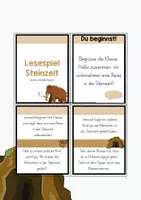 Vorschau - Arbeitsblätter - Steinzeit / Lesespiel Steinzeit / Repetition Steinzeit - Seite 1