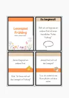 Vorschau - Spiele - Sprechanlass Frühling / Lesespiel Frühling / Spiel Frühling Grundschule - Seite 1