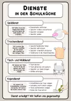 Vorschau - Arbeitsblätter - Dienste in der Schulküche – Poster, Arbeitsblatt, Anhänger & Dienstplan (Ich- & Wir-Form) - Seite 3