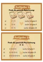 Vorschau - Arbeitsblätter - Schnitzeljagd zum Einmaleins / 1・1 / Malreihen / Malrechnen - Seite 2