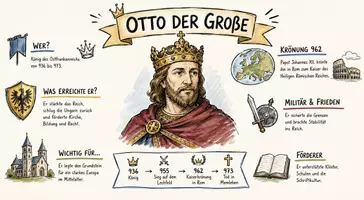 Vorschau - Arbeitsblätter - Lernposter + AB mit Fragen zum Thema "Otto der Große" + Lösungsblatt + Mindmap + Infografik - Seite 2