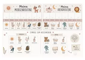Vorschau - Bildkarten - Morgen- und Abendroutine für Kinder – Strukturierung des Tagesablaufs | visuelle Unterstützung | Selbstständigkeit fördern - Seite 1