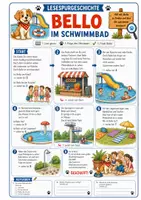 Vorschau - Arbeitsblätter - Lesespur Klasse 2/3 - Bello im Schwimmbad - Seite 1