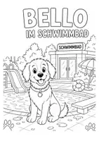 Vorschau - Arbeitsblätter - Lesespur Klasse 2/3 - Bello im Schwimmbad - Seite 2