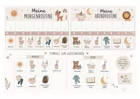Vorschau - Bildkarten - Morgen- und Abendroutine für Kinder – Strukturierung des Tagesablaufs | visuelle Unterstützung | Selbstständigkeit fördern - Deckblatt