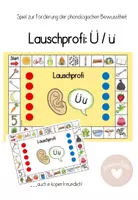 Vorschau - Spiele - Lauschprofi Ü/ü: Lernspiel zur Förderung der Lautanalyse - Deckblatt