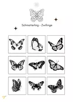 Vorschau - Arbeitsblätter - Schmetterling Zwillinge - Seite 3