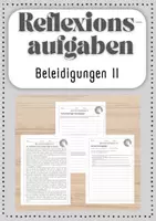 Vorschau - Arbeitsblätter - Materialpaket Reflexionsaufgaben - Seite 1