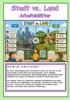 Vorschau - Arbeitsblätter - Stadt und Land - Arbeitsblätter SEK I - Deckblatt