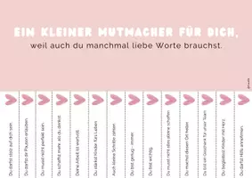 Vorschau - Poster - Kleine Mutmacher-Abreißzettel - Seite 1