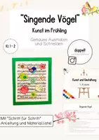 Vorschau - Stundenentwürfe - "Singende Vögel" | Kunst im Frühling (Klasse 1-2) - Deckblatt