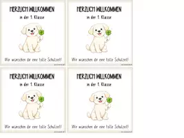 Vorschau - Mal- und Bastelvorlagen - Willkommensgruß Hundeklasse (zur Einschulung & nach den Sommerferien) - Seite 2