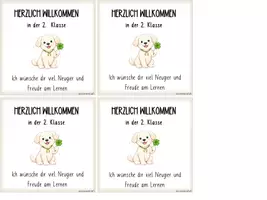 Vorschau - Mal- und Bastelvorlagen - Willkommensgruß Hundeklasse (zur Einschulung & nach den Sommerferien) - Seite 3