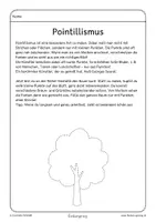Vorschau - Stundenentwürfe - Pointillismus Herbst | Kunst Grundschule | Tupftechnik & Farbwirkung - Seite 1
