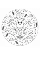 Vorschau - Mal- und Bastelvorlagen - Vögel Mandala zum Ausmalen | 10 Motive - Seite 1