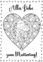 Vorschau - Mal- und Bastelvorlagen - Muttertag Ausmalbilder | Herz Mandalas | Muttertagsgeschenk Grundschule Kl. 1–4 - Seite 3
