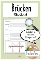 Vorschau - Arbeitsblätter - Steckbrief - Brücken in der Umgebung - Deckblatt