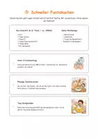 Vorschau - Stundenentwürfe - Kochen und backen: Arbeitsblatt: Schneller Limonaden-Kuchen - Deckblatt