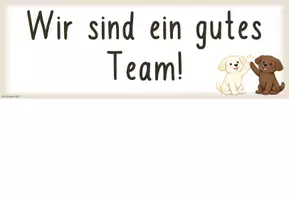 Vorschau - Fördermaterial/Inklusion - Regeln für die Teamarbeit (Hundeklasse) - Seite 1