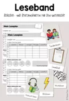 Vorschau - Arbeitsblätter - Leseband Laufkarte und Schilder nach Beate Leßmann - Deckblatt