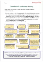 Vorschau - Arbeitsblätter - Berichte verfassen – Aufbau, Gliederung und Schreibübungen (Deutsch Sek I) - Seite 3
