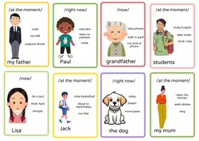 Vorschau - Spiele - Speaking Cards: Present Continous / Klasse 5 und 6 - Seite 2
