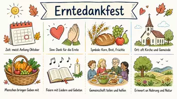 Vorschau - Arbeitsblätter - Lernposter + AB mit Fragen zum Thema "Erntedankfest" + Lösungsblatt + Mindmap + Infografik - Seite 2