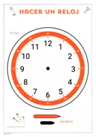 Vorschau - Mal- und Bastelvorlagen - Uhrzeit Spanisch: Hacer un reloj - Seite 2