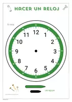 Vorschau - Mal- und Bastelvorlagen - Uhrzeit Spanisch: Hacer un reloj - Seite 3