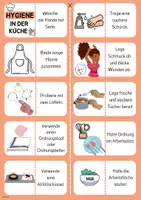 Vorschau - Arbeitsblätter - Hygiene - Domino mit Arbeitsblatt - Ernährung und Soziales ES - Deckblatt
