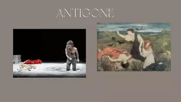 Vorschau - Präsentationen/Tafelbilder - Präsentation Sophokles - Antigone - Deckblatt