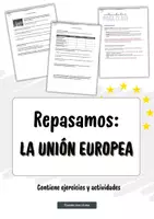 Vista previa - Unidades / Secuencias / Situaciones de Aprendizaje - Repasamos la Unión Europea | Ejercicios, deberes y actividades para clase - Portada