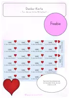 Vorschau - Poster - "Danke für deine tolle Mitarbeit"-Karte FREEBIE - Deckblatt