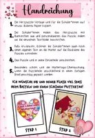 Vorschau - Arbeitsblätter - Muttertag Bastelvorlage | Puzzlekarte | Muttertagsgeschenk | Grundschule Kl. 2–3 - Seite 1