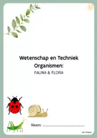 Voorbeeld - Natuur: Dieren - 1ste leerjaar - Fauna - Voorblad