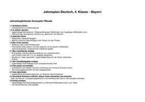 Vorschau - Unterrichtsreihen - Integrativer Jahresplan - Deutsch - 4. Klasse - Seite 2