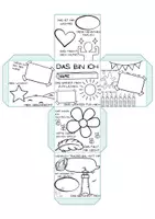 Vorschau - Arbeitsblätter - Das bin ich - Mein Kennenlernwürfel - Seite 2