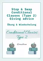 Vorschau - Arbeitsblätter - Stop & Swap: Conditional Clauses (2): Giving advice - Deckblatt